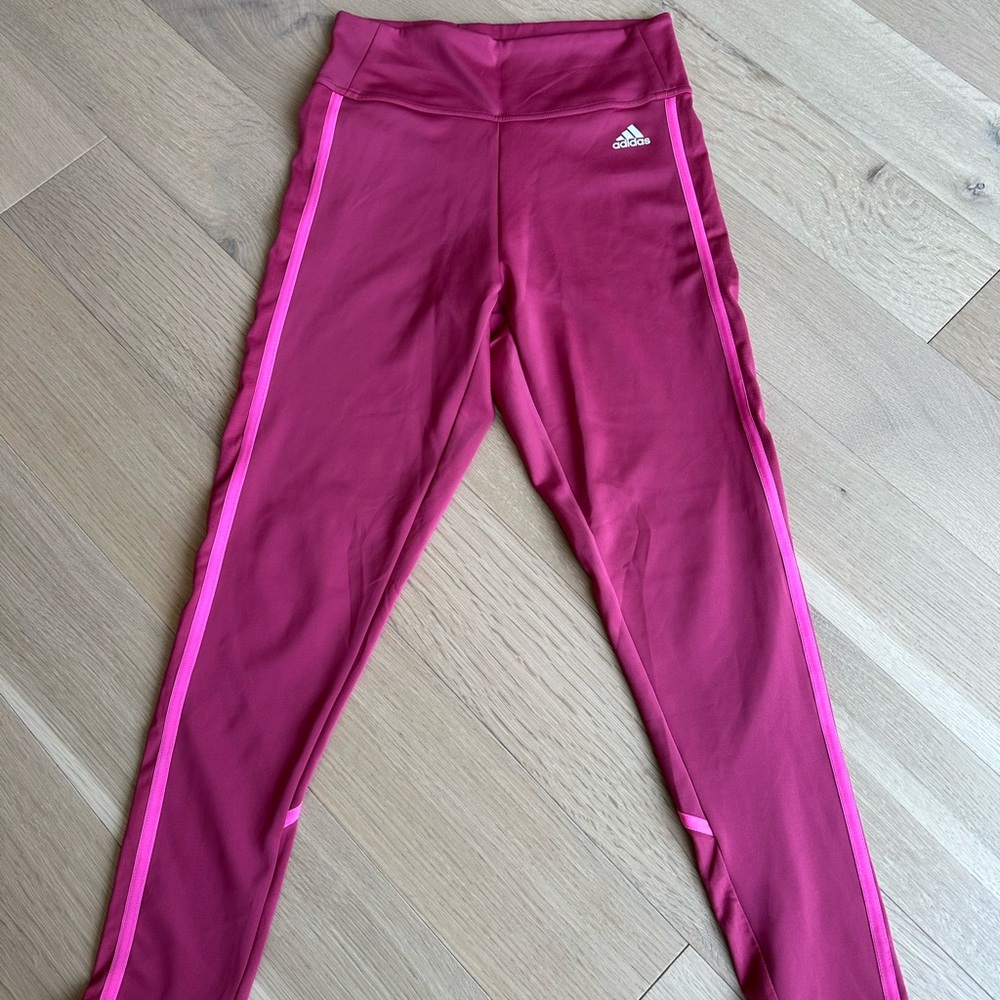 Adidas Aeroready Womens Pink Leggings size M